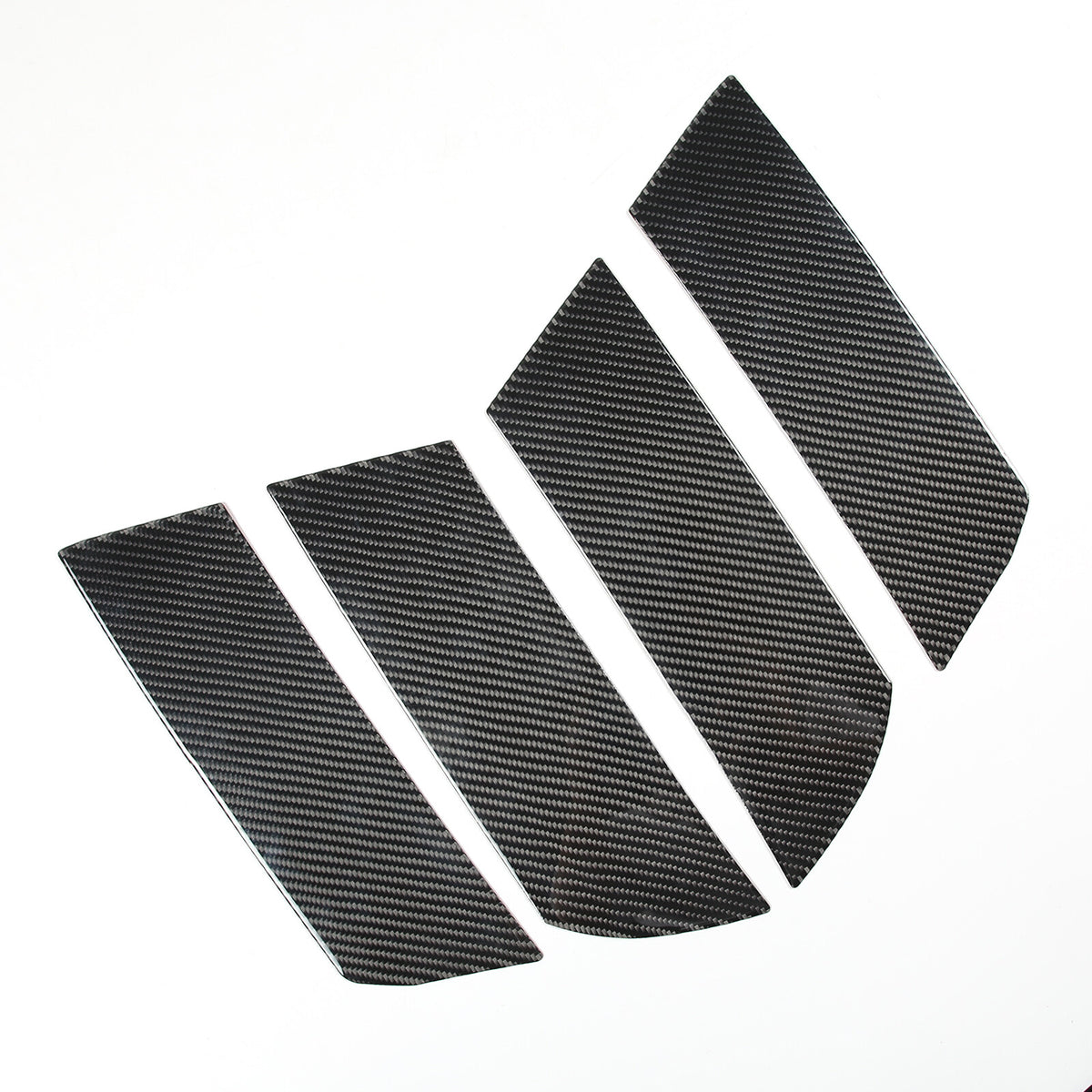 Carbon Fiber side fender vents Panel Sticker Trim For Corvette C6 2005-2013 12