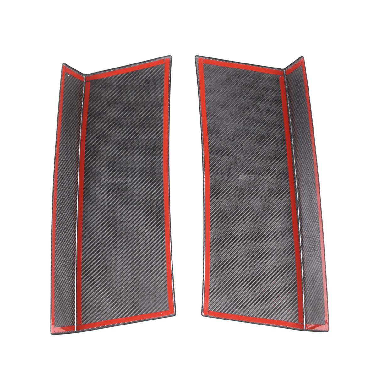 Real Carbon Fiber Rear Tailgate Window Pillar Cover Trim For LR Defender 20-24 3