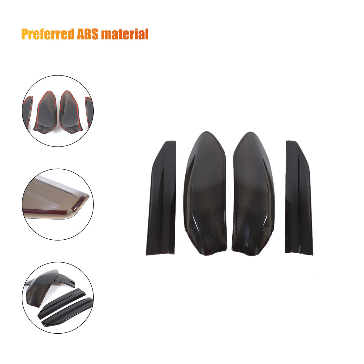 Smoked Rear Tail Light Guard Decor Cover Trim Bezels For BMW X6 G06 2020-2026 19