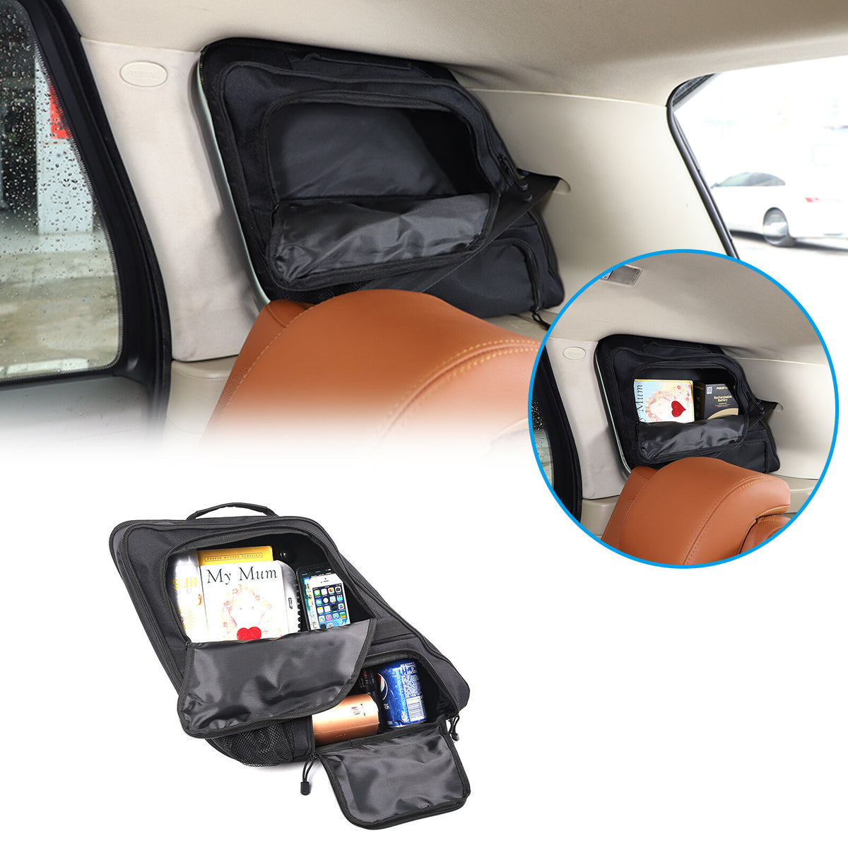 Car Trunk Right Side Window Storage Bag For Land Rover Range Rover Sport 2010 1