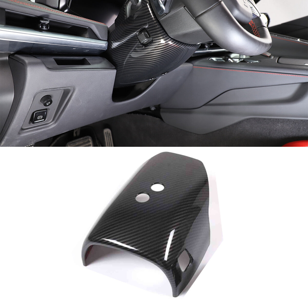 Carbon Fiber ABS Interior Full Decor Cover Trim Kit For Corvette C8 2020-2025 - Styles 36-40 55