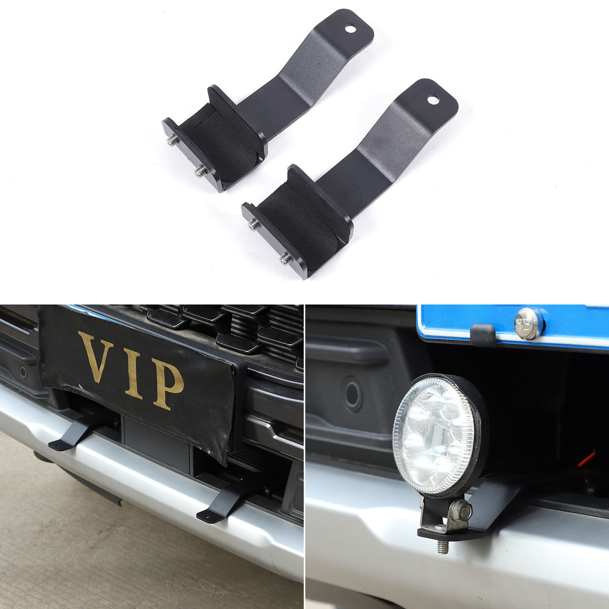 Steel Front Grille Searchlight Mount Bracket For Ford Ranger T9 P703 2023-24 2