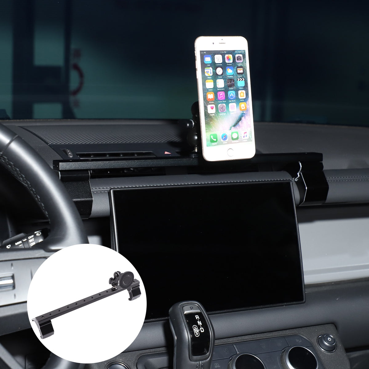 Magnetic Center Console Phone Mount Bracket For LR Defender L663 2020-2023 16