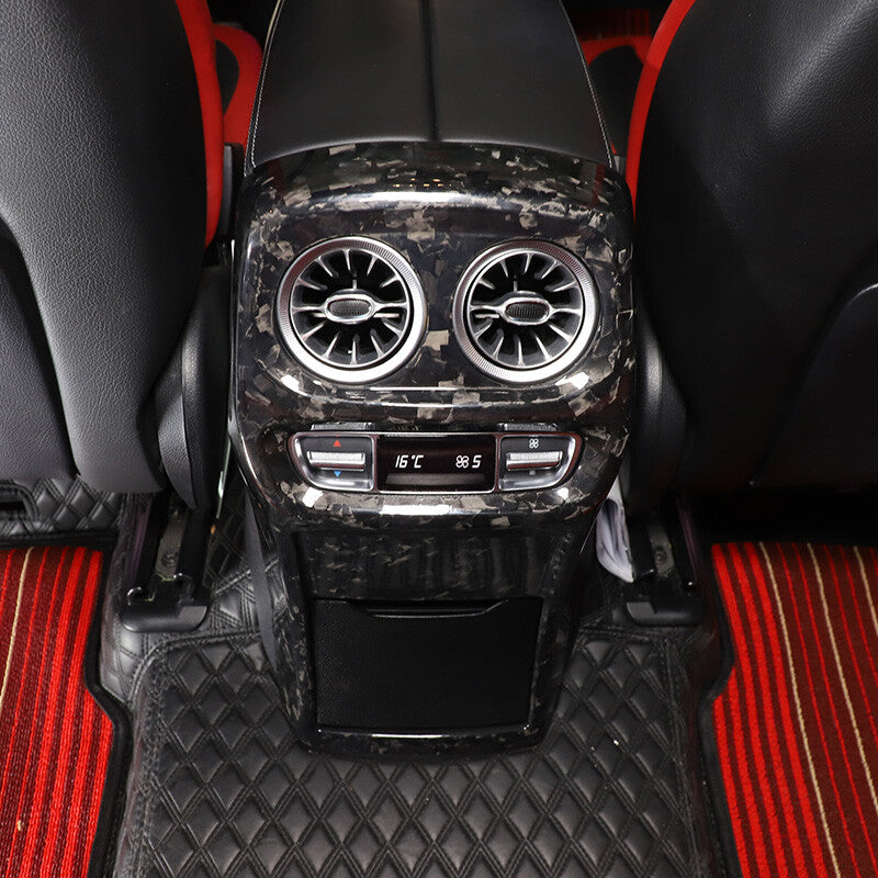 Forged Carbon Fiber Inner Rear Air outlet Vent Cover Trim For Benz G-Class 19-22 3
