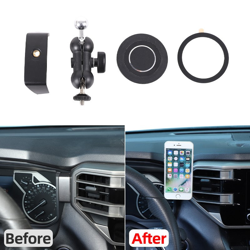 Magnetic Dashboard Right Side Phone Mount Bracket For Toyota Tundra 2022+ US 23