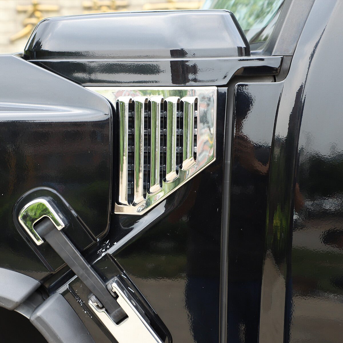 Silver Chrome Exterior Door Handle Mirror Hood Vent Trim Kit For Hummer H2 03-09 80