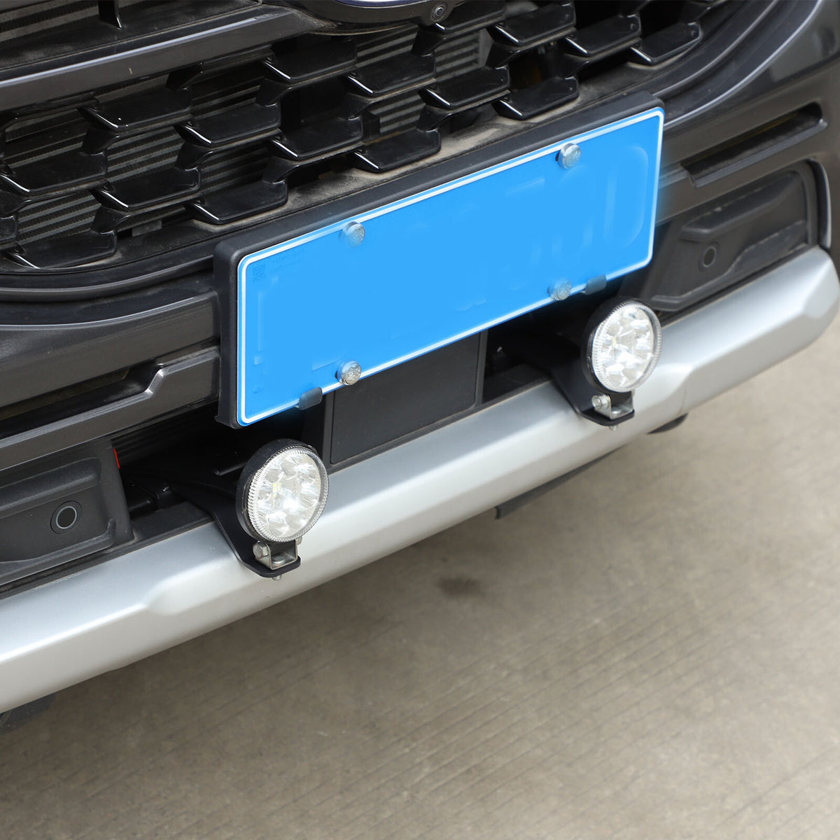 Steel Front Grille Searchlight Mount Bracket For Ford Ranger T9 P703 2023-24 7