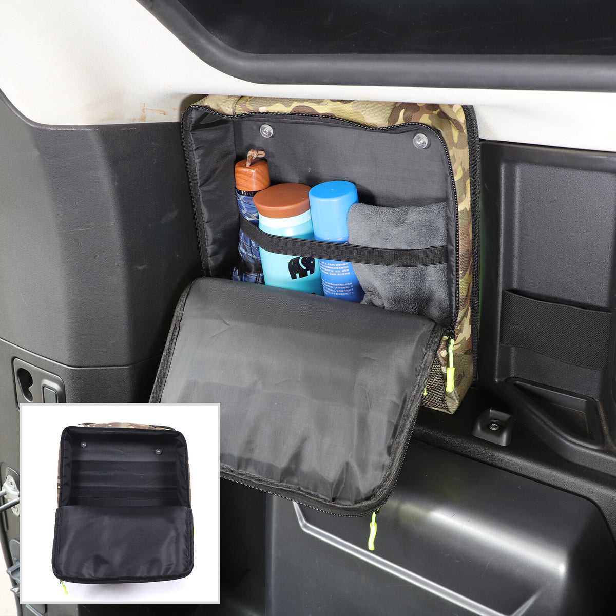 Camouflage Rear Trunk Side Window Storage Bag Tray For LR Defender 110 L663 20+ 19