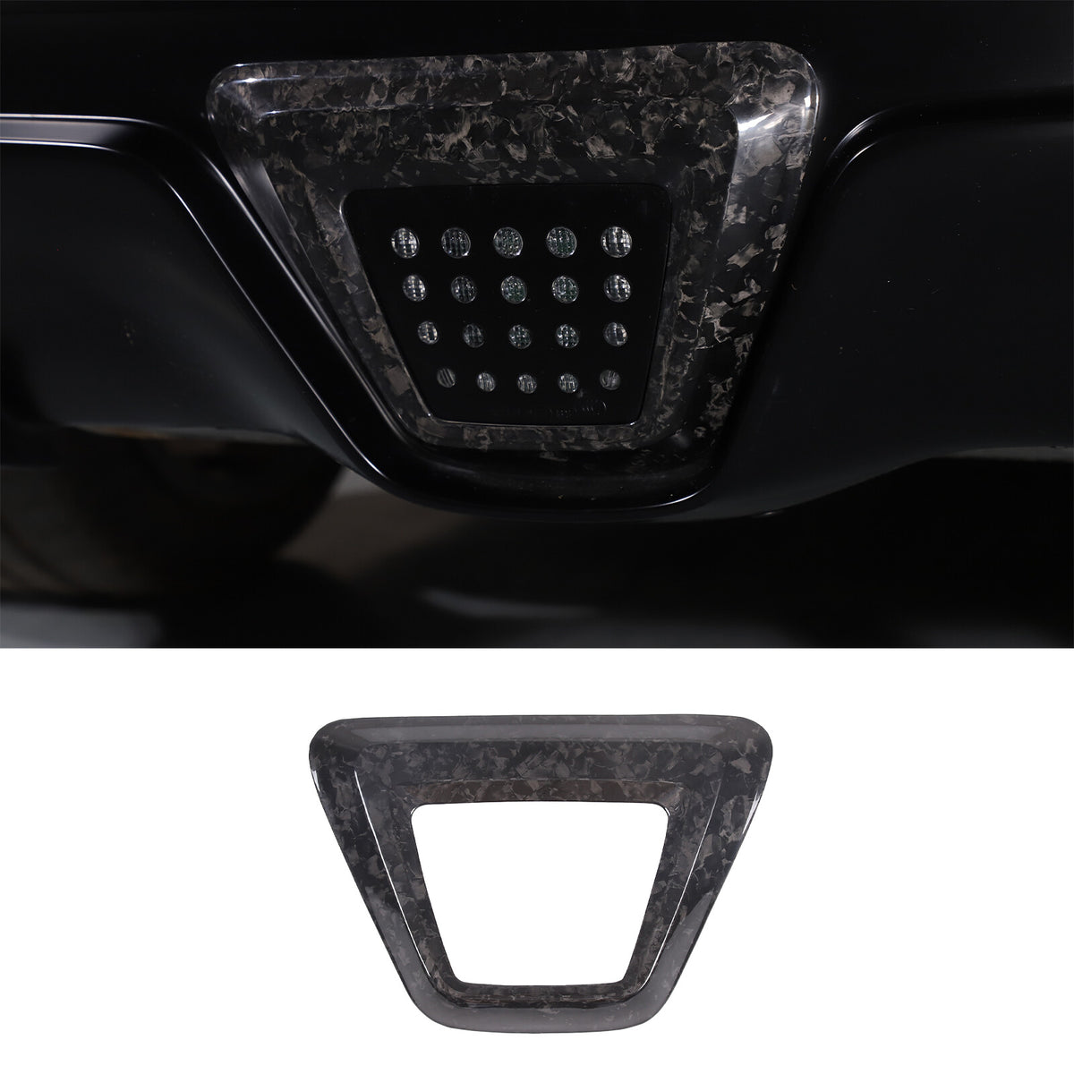 Forged Carbon fiber Rear lower Bumper brake light frame For Toyota Supra 2019-24 20
