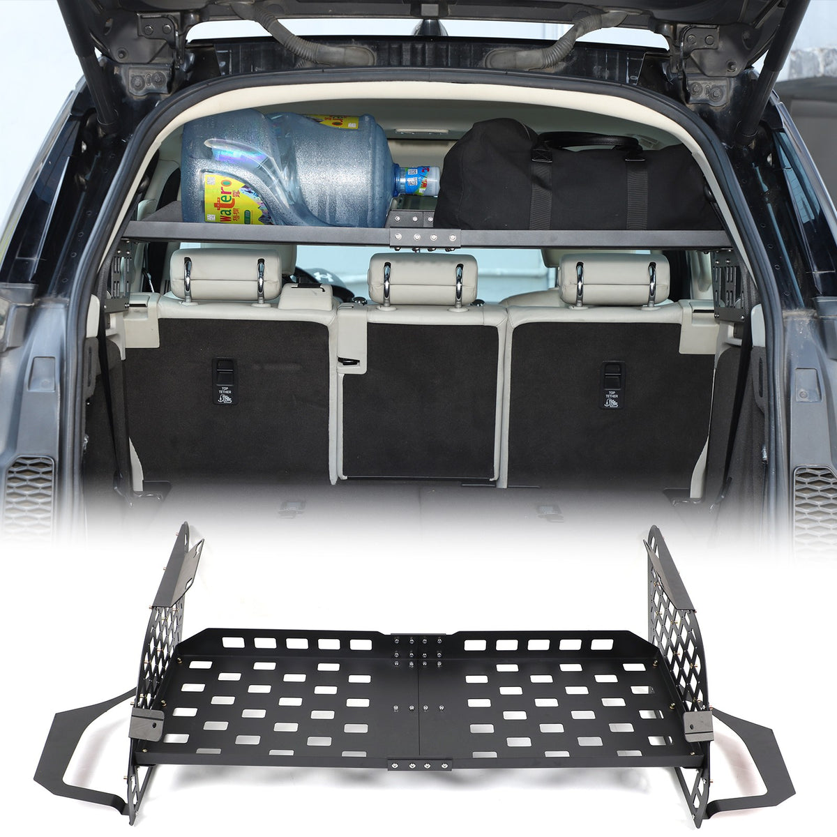 Trunk Side Storage Layered Rack Molle Panel For Land Rover Discovery 5 L462 17+ 7