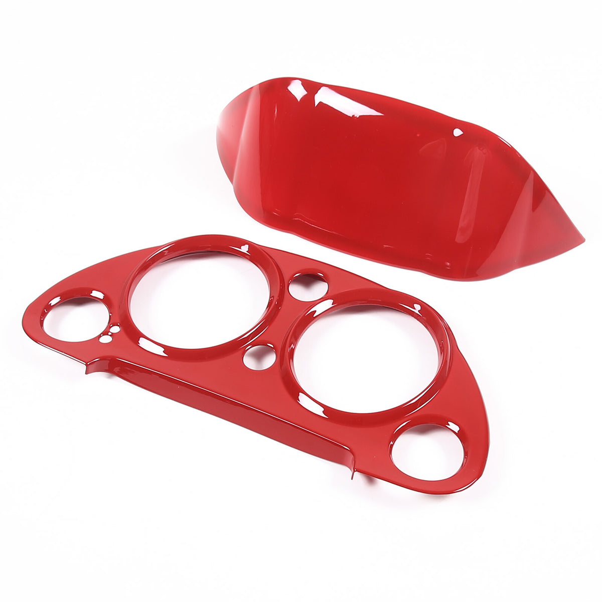 7pcs Red ABS Interior Center Console Trim Cover For Mitsubishi ECLIPSE 2006-11 3