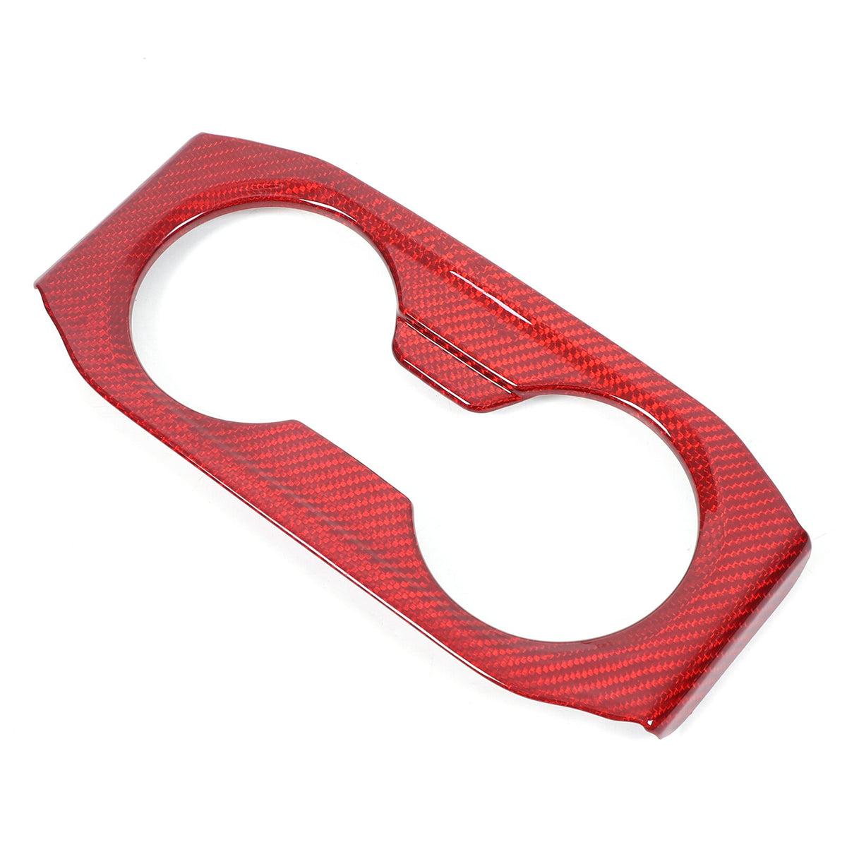 Red Carbon Fiber Armrest Box Rear Cup Holder Cover For BMW 5 Series G60 i5 2024+ 5