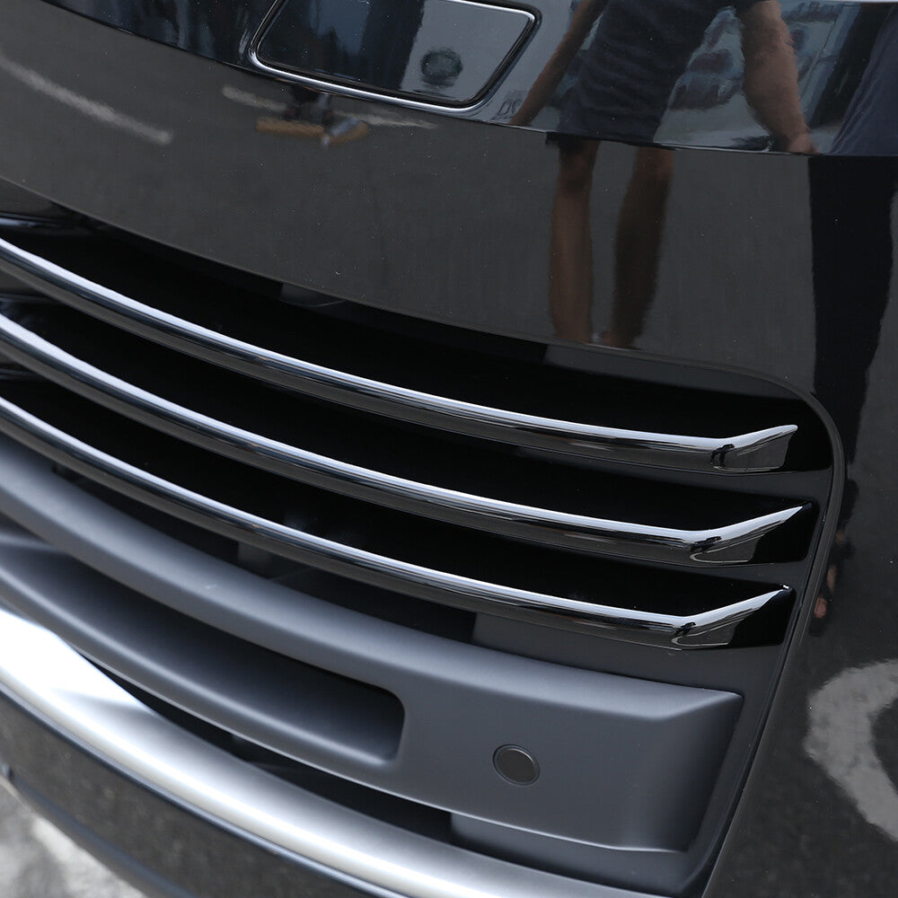 Gloss Black Front Grille Bumper Body Trim Kit For LR Range Rover Vogue HSE 18-22 10
