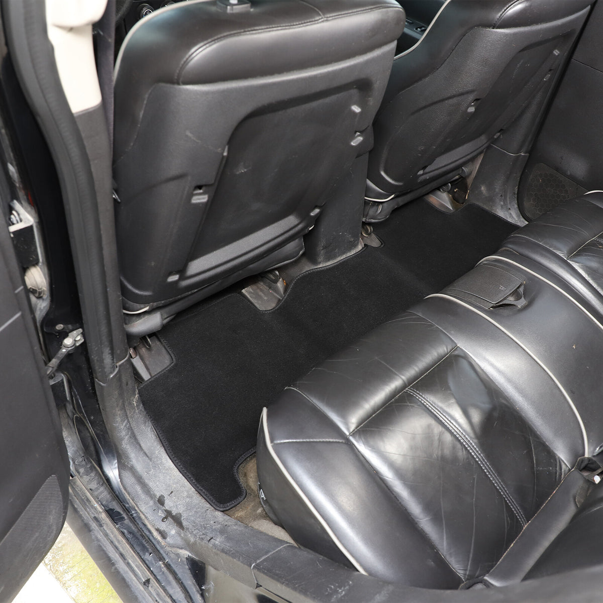 Black Car Floor Mats Cargo Carpets Foot Pads For Hummer H3 2005-2009 11