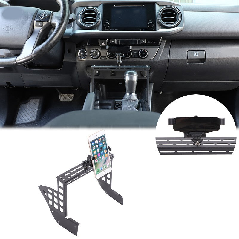 Center Multifunctional Expanding Phone Mount Bracket For Toyota Tacoma 2016-2022 4