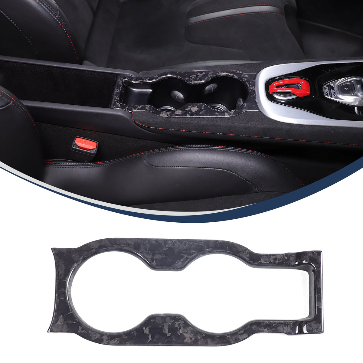 Forged Carbon Fiber Interior Center Console Cover Trim For Lotus EMIRA 2021-25 5