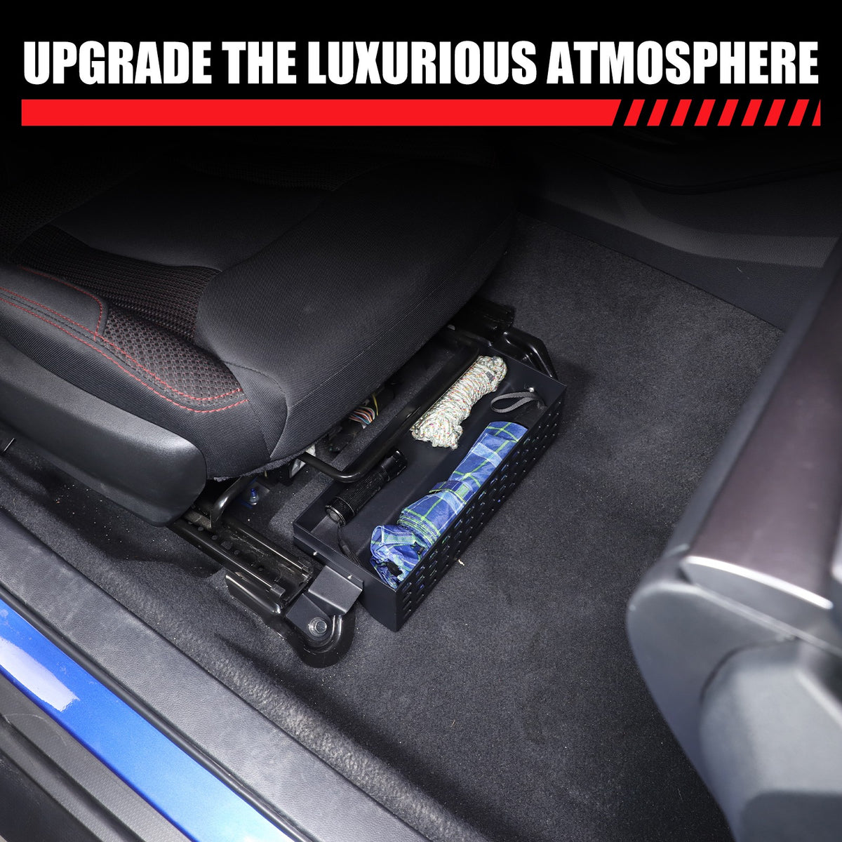 Aluminum Passenger Seat Under-Seat Storage Basket For Subaru WRX VB 2022+ 20