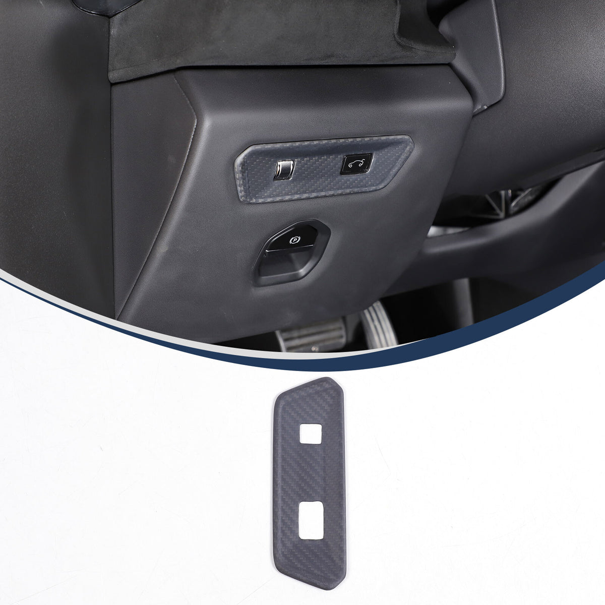 Matte Real Carbon Rear Door Tailgate Switch Cover Trim For Lotus EMIRA 2021-2025 14