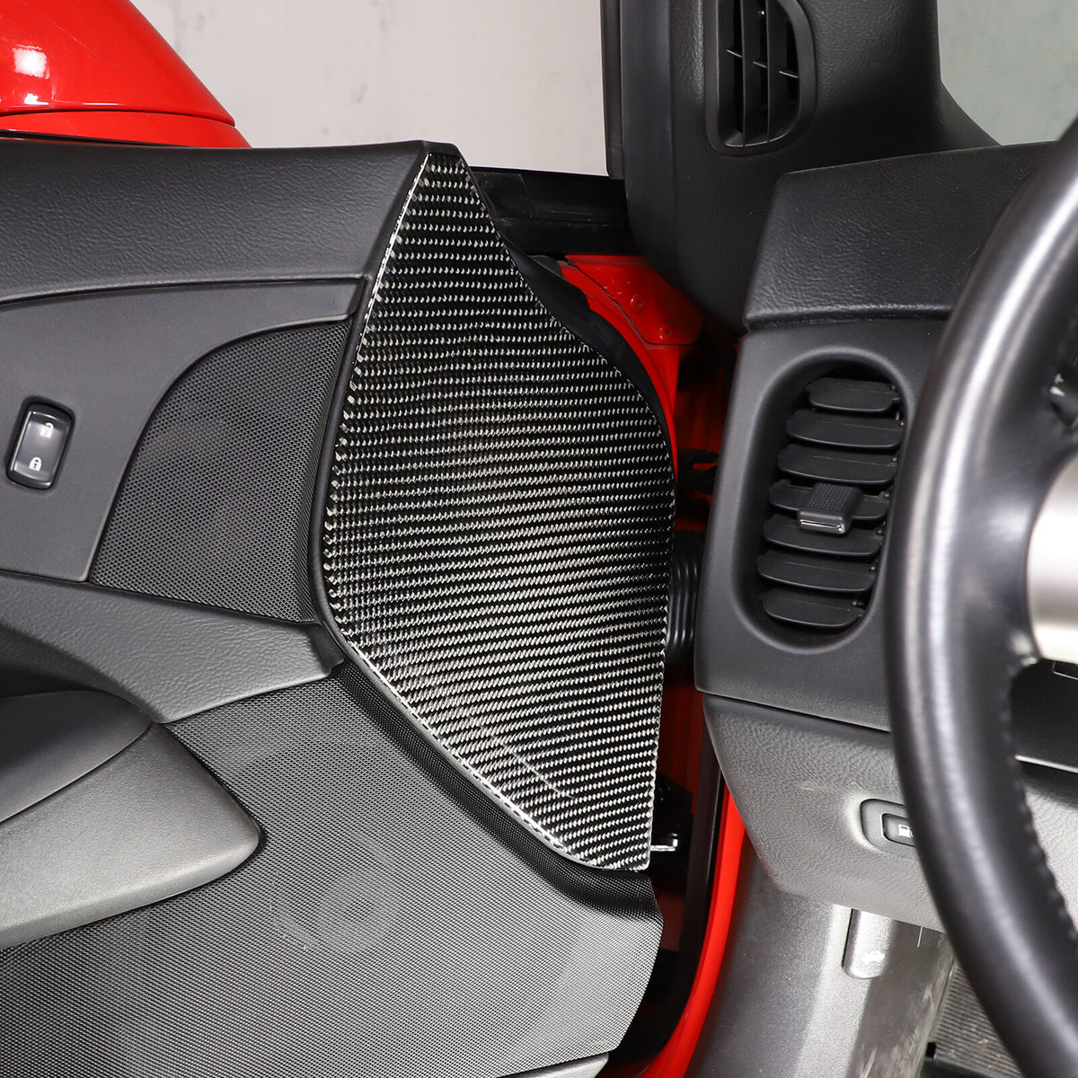 Carbon Fiber Door Pad cushion Panel Cover Sticker For Corvette C6 2005-2013 6