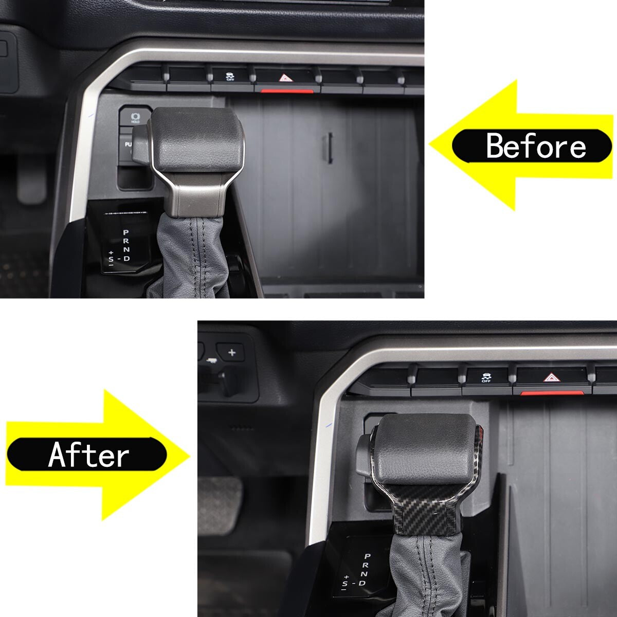 ABS Carbon Fiber Interior Full Set Panel Cover Trim Kit for Toyota Tacoma 24-26 - Styles 1-5 2