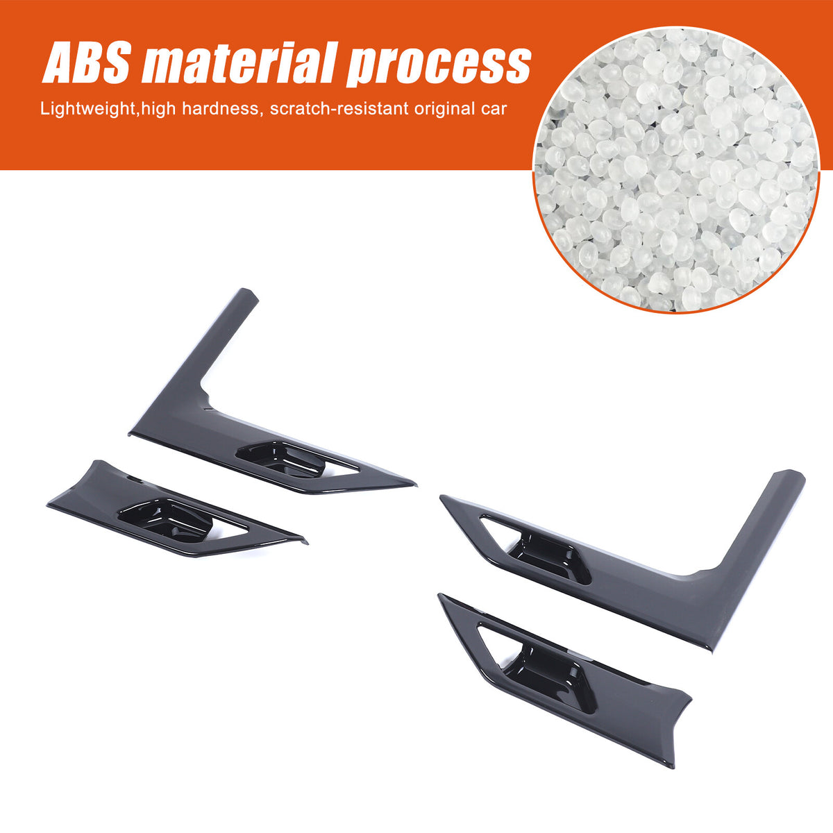 Glossy Black Interior Door Bowl Panel Trim Cover For Lexus GX550 2025+ 7