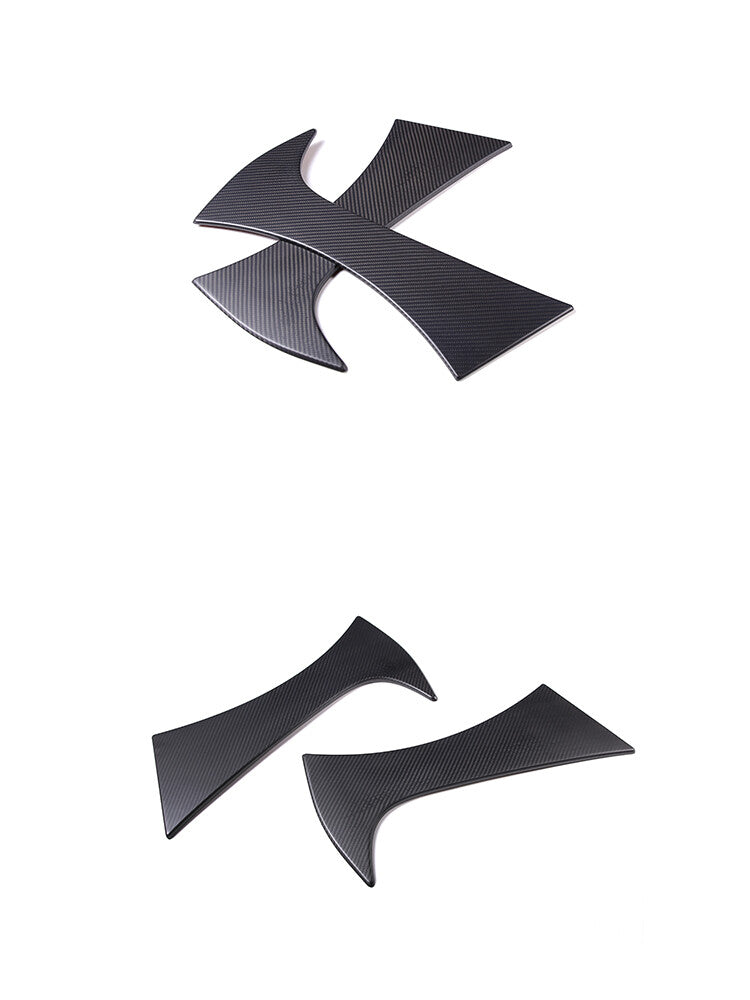 Matte Black Carbon Fiber Car Side Fender Fin Trim For Subaru BRZ 2022 5