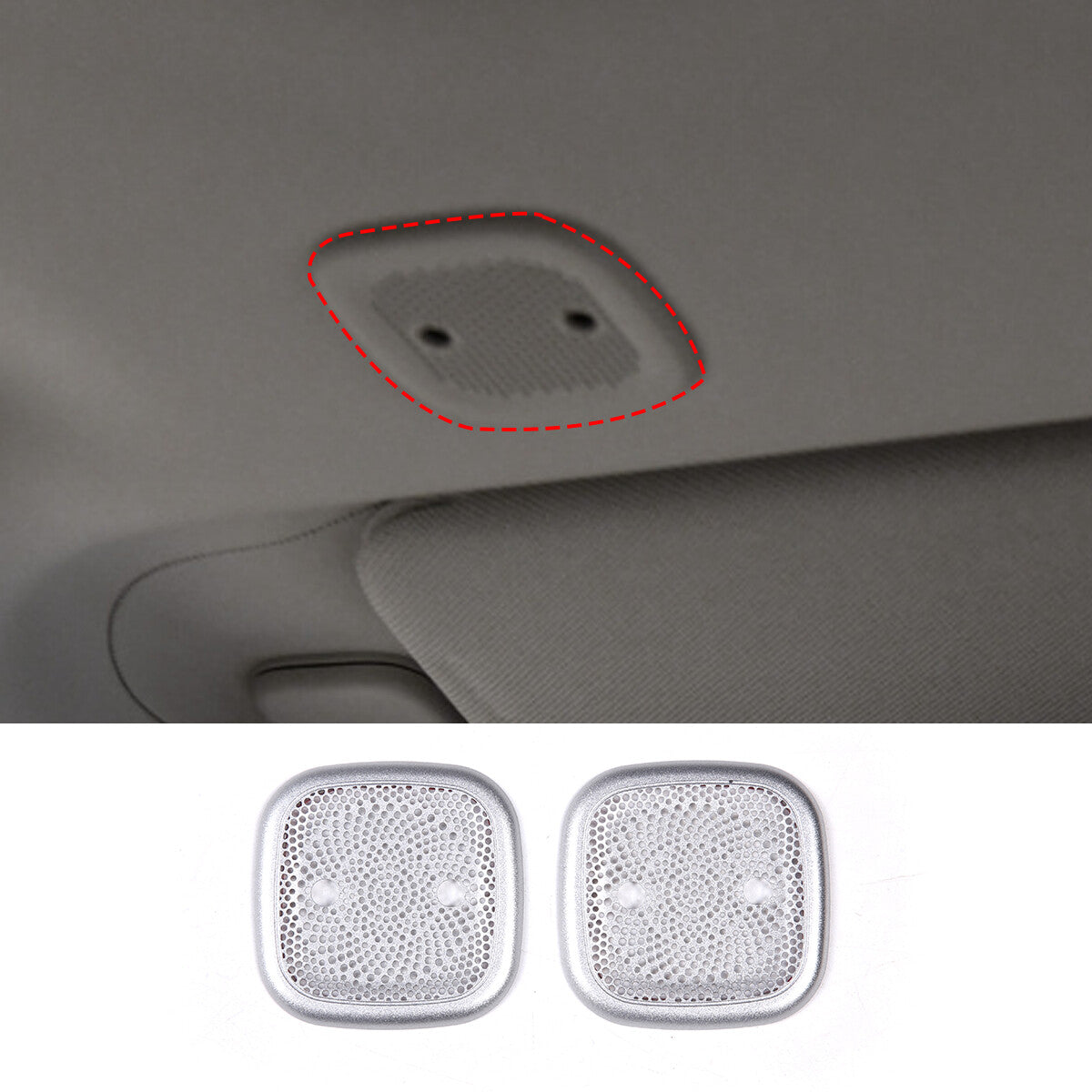 S. Steel Door Speaker A pillar Cover Mesh Trim For LR Range Rover Vogue 2022-23 7