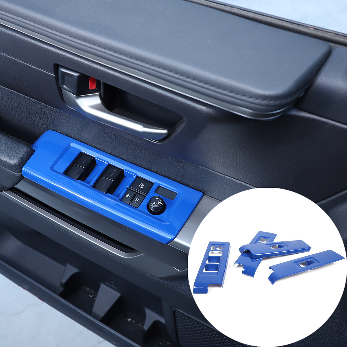 ABS Blue Car Center Panel Trim Interior Accessories For Toyota Tundra 2022-2026 - Variants 6-10 5