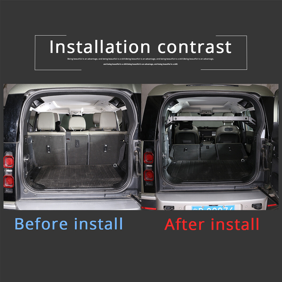 Alloy Rear Trunk Luggage Rack Cargo Shelf Holder for Land Rover Defender 110 20+ 11