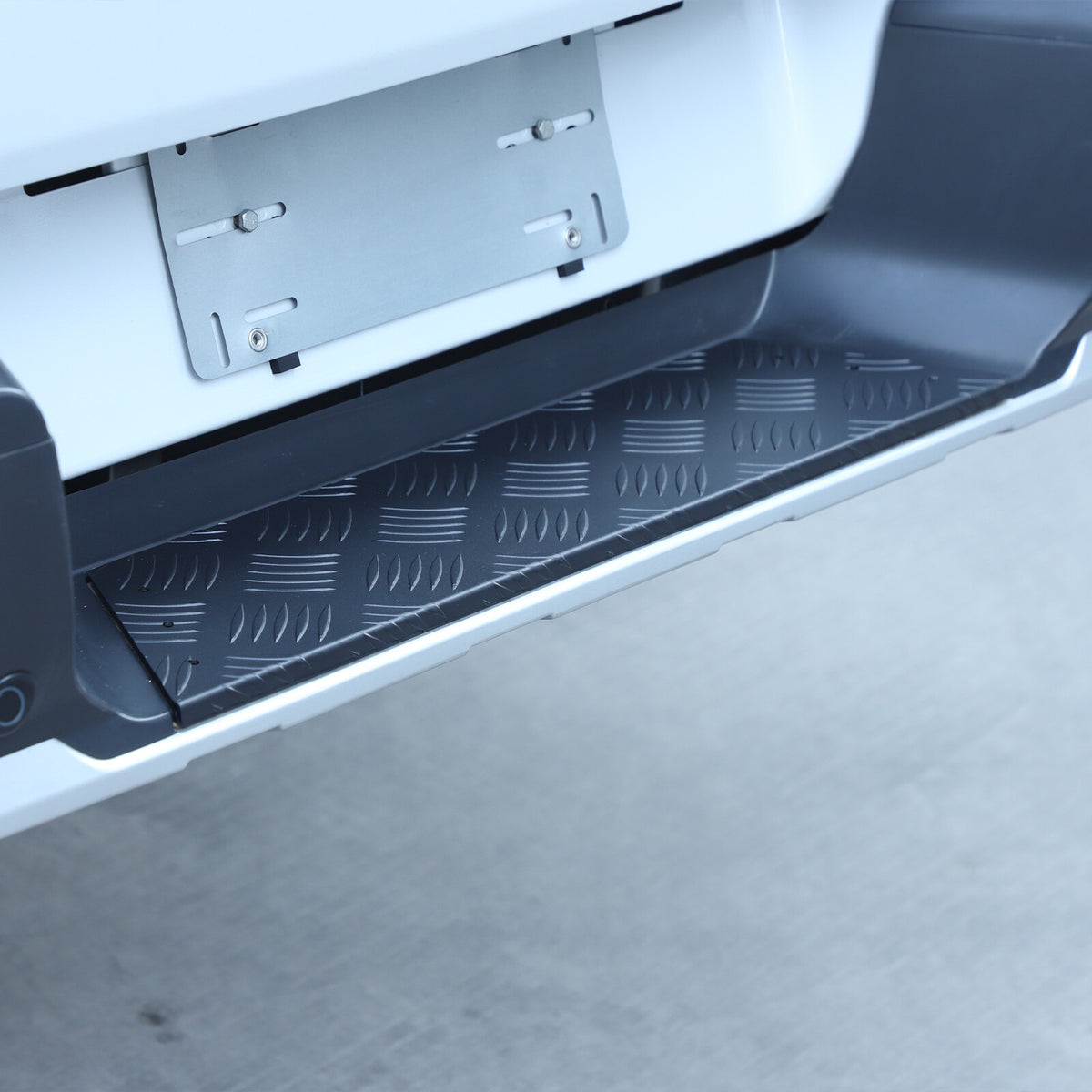Black Alloy Rear Bumper Footrest Guard Plate For Mitsubishi L200 Triton 2019+ 15