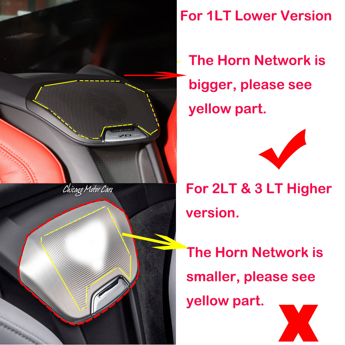 Forged Carbon Rear Speaker Cover Trim For Corvette C8 Coupe Z06 Z51 1LT 2020-26 4