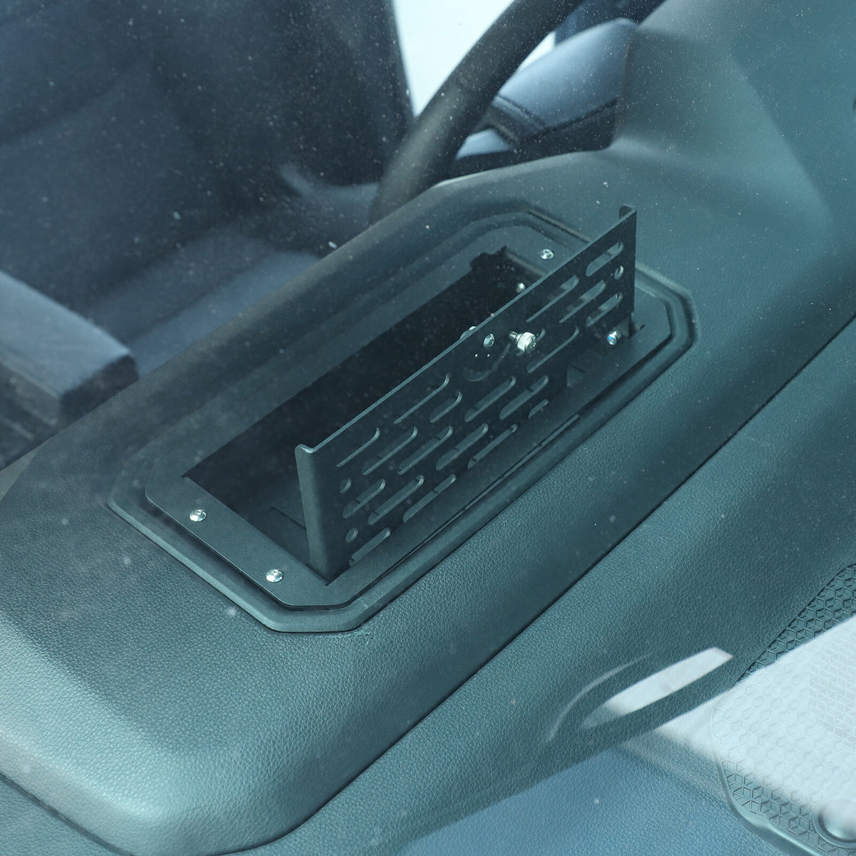 Black Alloy Dashboard Storage Box Interior Trim Cover For Toyota Tundra 22-26 15