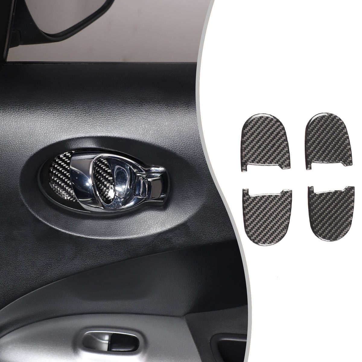 Soft Carbon Fiber Interior Center Console trim Sticker For Nissan Juke 2011-2019 242