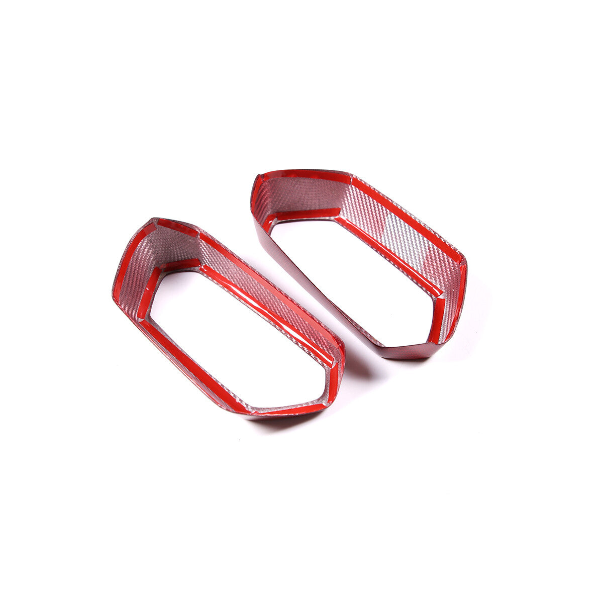 Red Carbon fiber Side Air Vent Outlet Cover Trim For Lamborghini URUS 2018-23 9