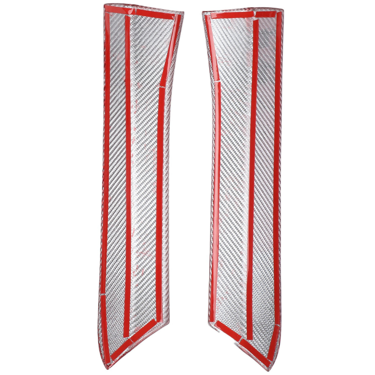 Red Real Carbon Fiber Gear Shift Side Panel Trim For Subaru WRX VB AT 2022+ 11