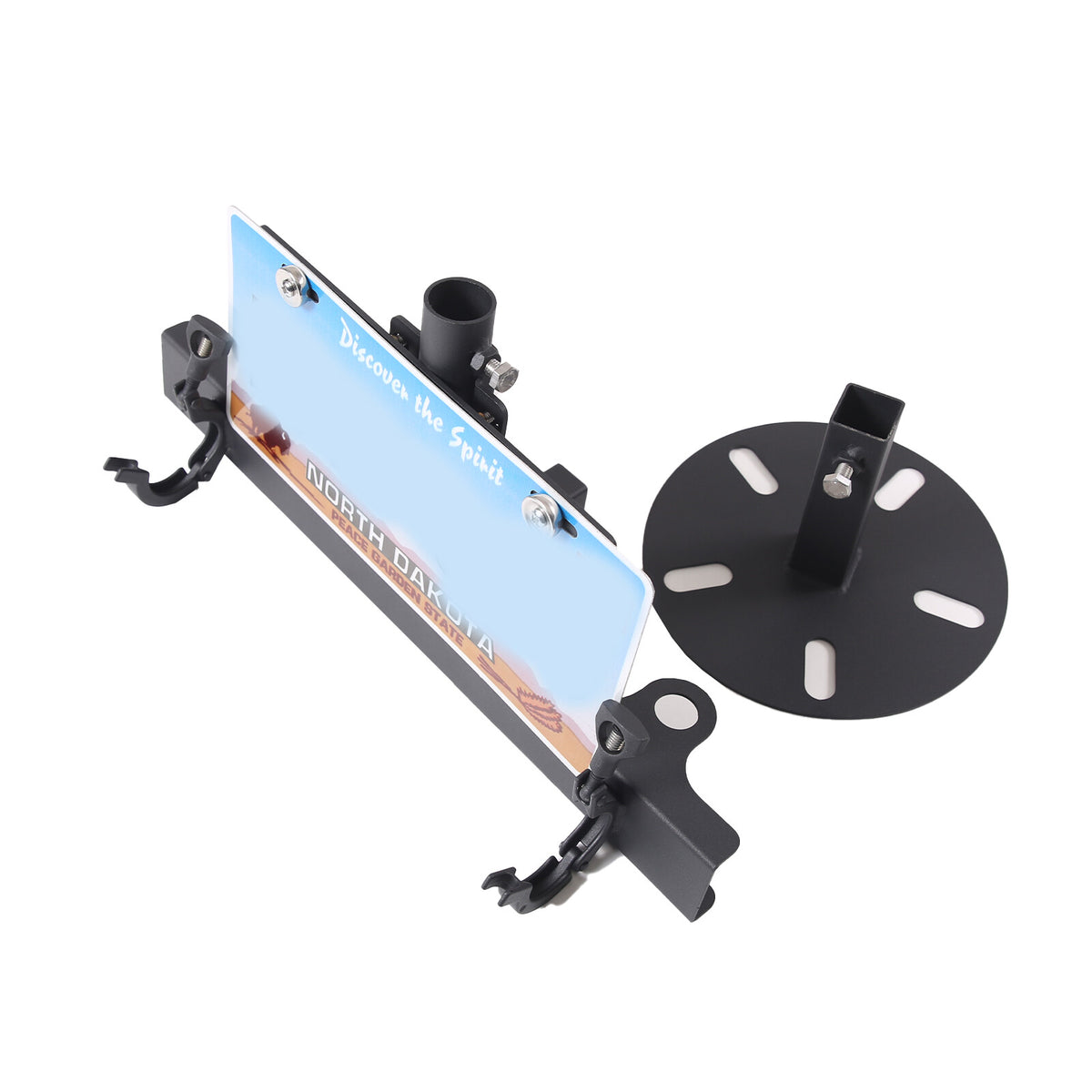 Rear License Plate Flagpole Holder Bracket Accessories For Land Rover Defender 10
