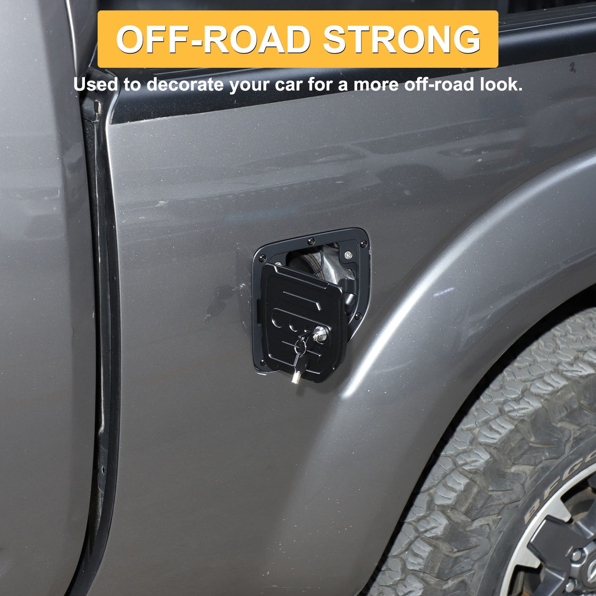 Alloy Steel Fuel Tank Cap Anti-Theft Lock For Nissan Frontier King Cab 2009-17 16