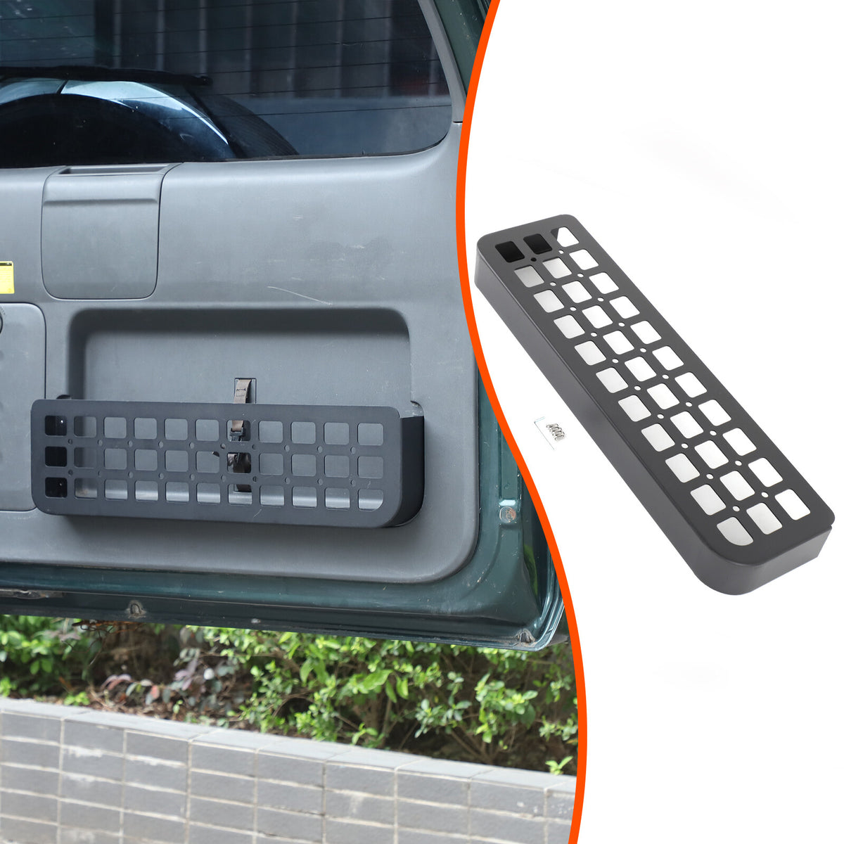 Aluminum Alloy Tailgate Storage Molle Panel For Toyota Prado FJ120 03-09 10