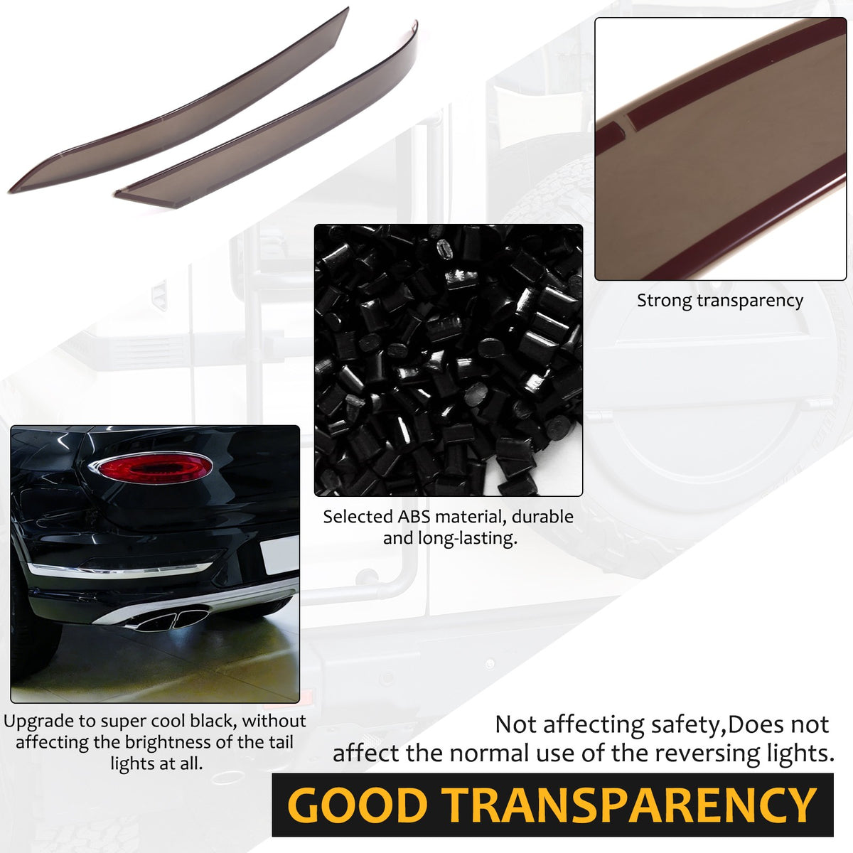 Smoked Black Rear Fog Light Lamp Trim Cover For Bentley Bentayga 2021-23 US 23