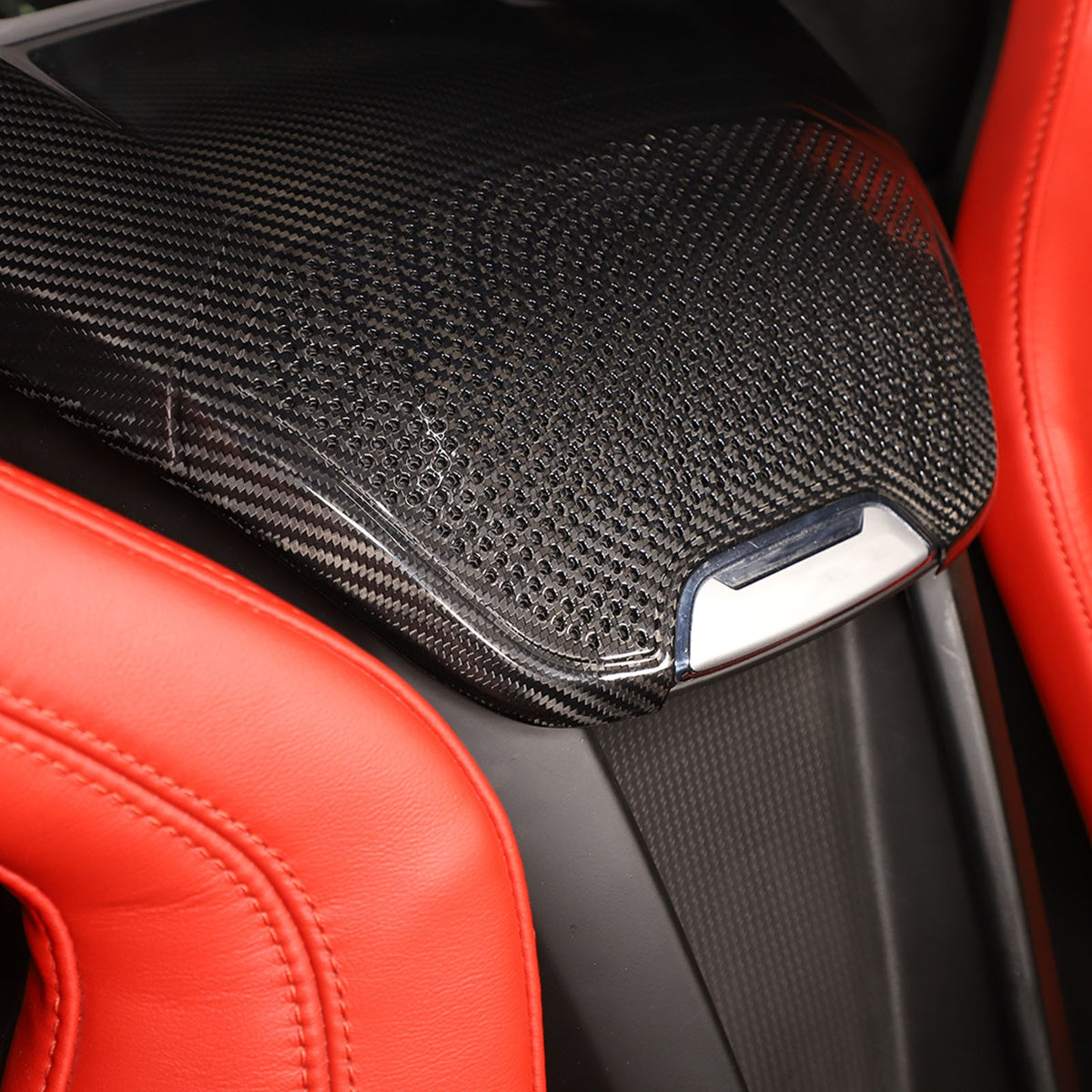 Real Carbon Fiber Rear Speaker Upper Panel Trim For Corvette C8 Coupe Z06 US 20
