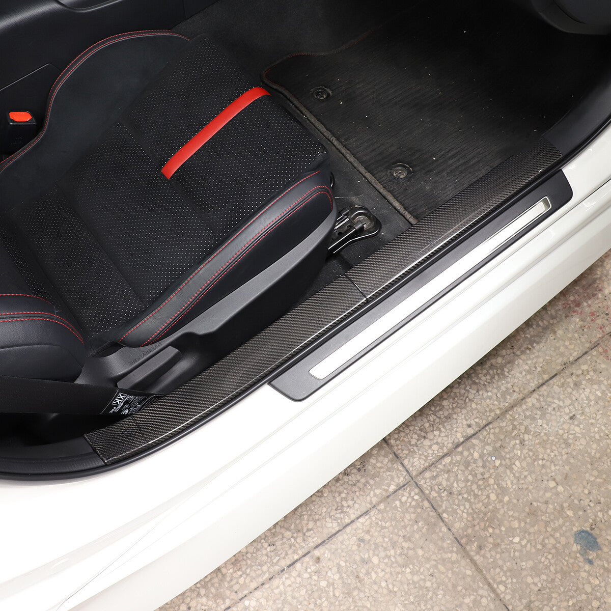 Door Sill Plate Protector Guards Strip Cover Trim For Toyota GR86/Subaru BRZ 22+ 4