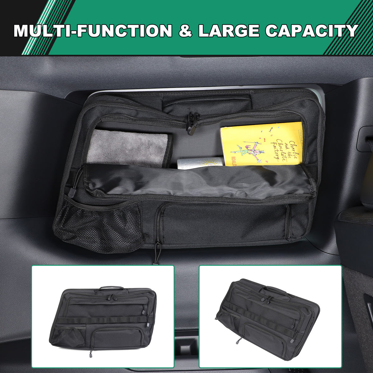 Car Trunk Left Side Window Storage Bag For Toyota Prado Land cruiser LC250 24 US 4