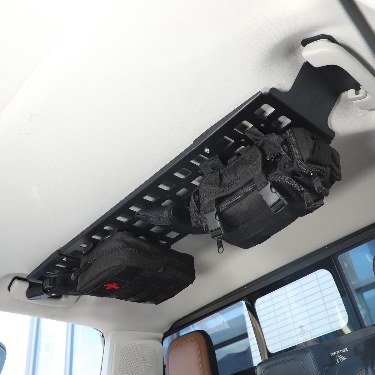 Aluminum Alloy Rear Roof Hanging Bag Rack Molle Panel For Ford Maverick 2022+ 22