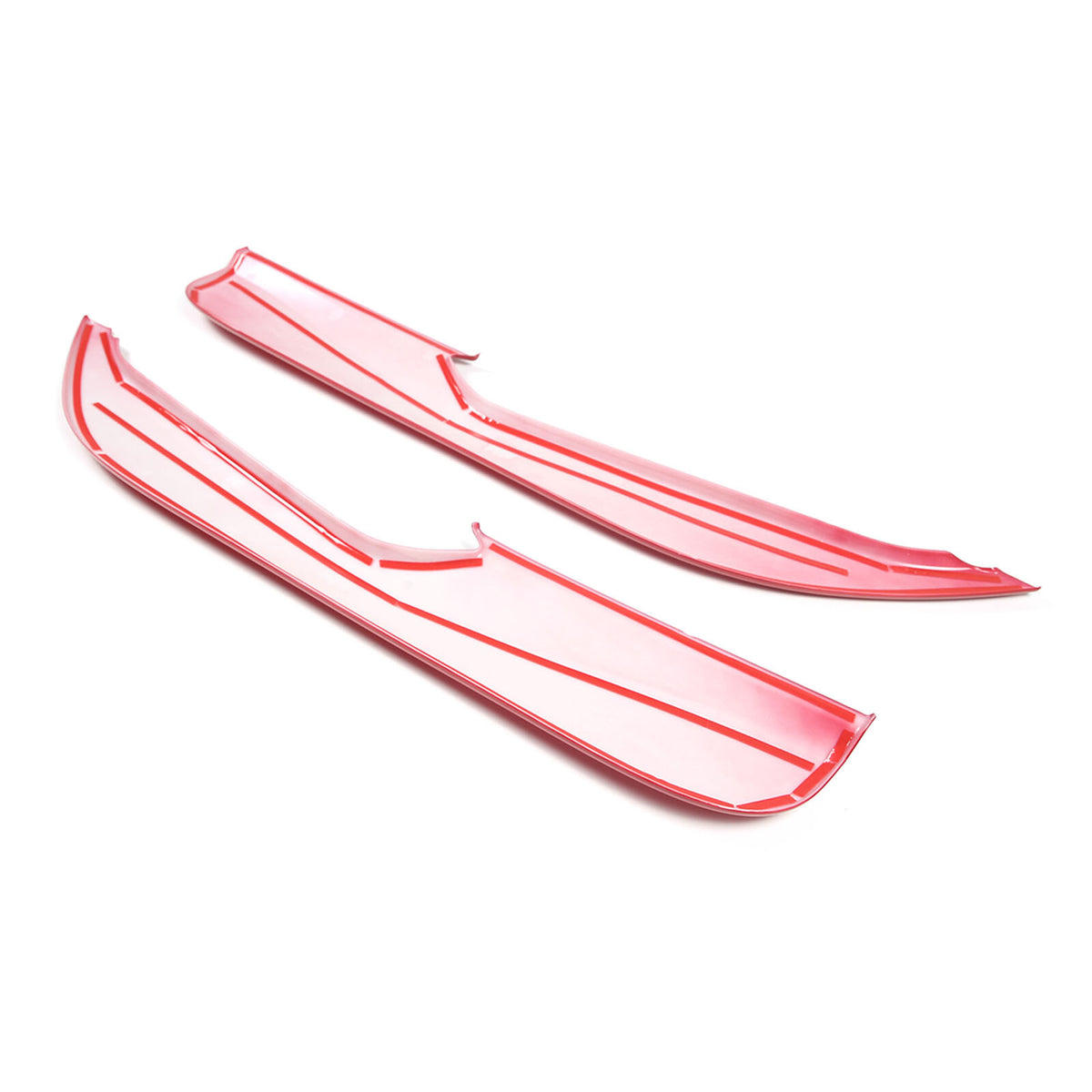 Sports Red ABS Interior Door Anti-kick Panel Cover Trim For Corvette C8 20+ US 13