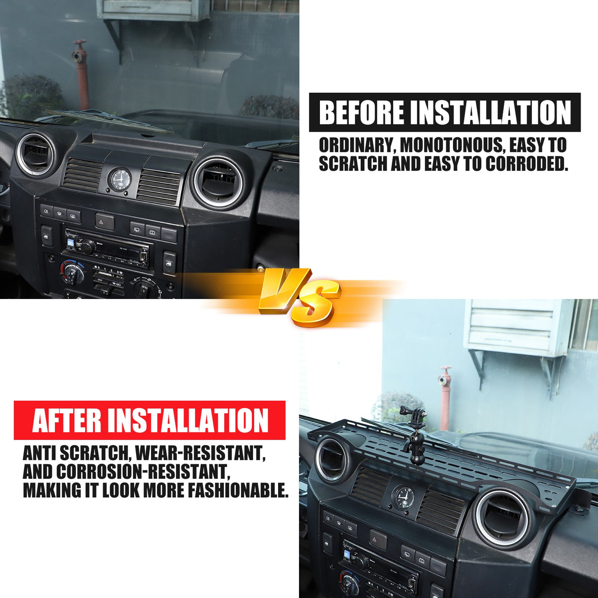 Dashboard Phone Holder Mount Bracket Storage Box Tray For LR Defender L316 04-18 7