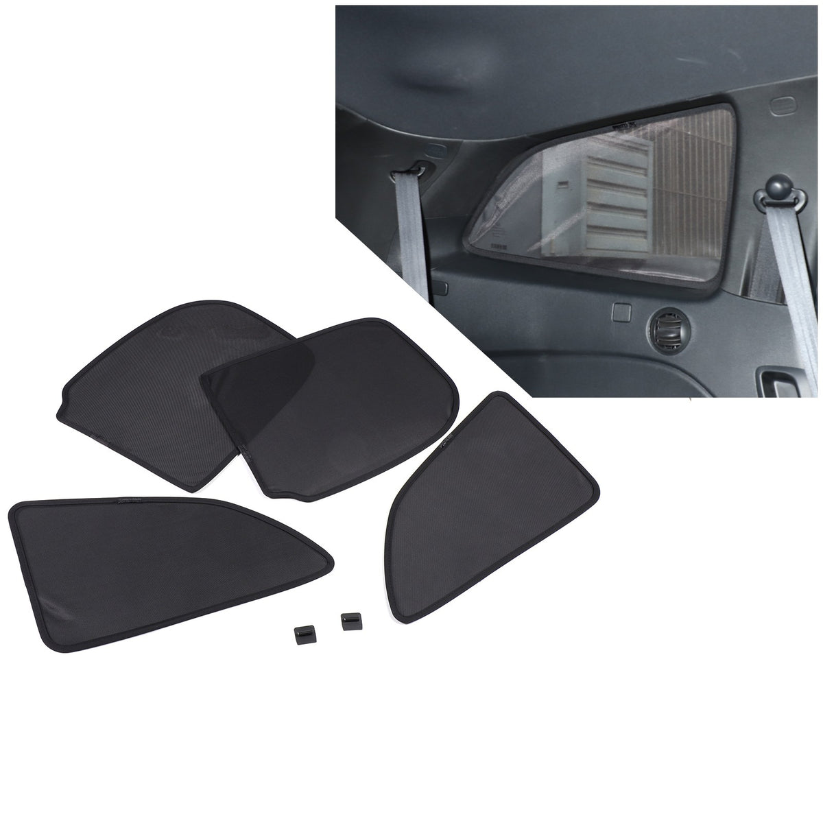 Rear Tailgate Window Mesh Screen Sunshade Sun Cover For Honda Pilot 2016-2022 10