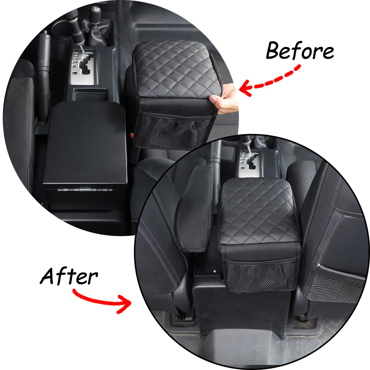 Steel Center Console Armrest Safe Storage Box w Lock For Toyota FJ Cruiser 07-21 19