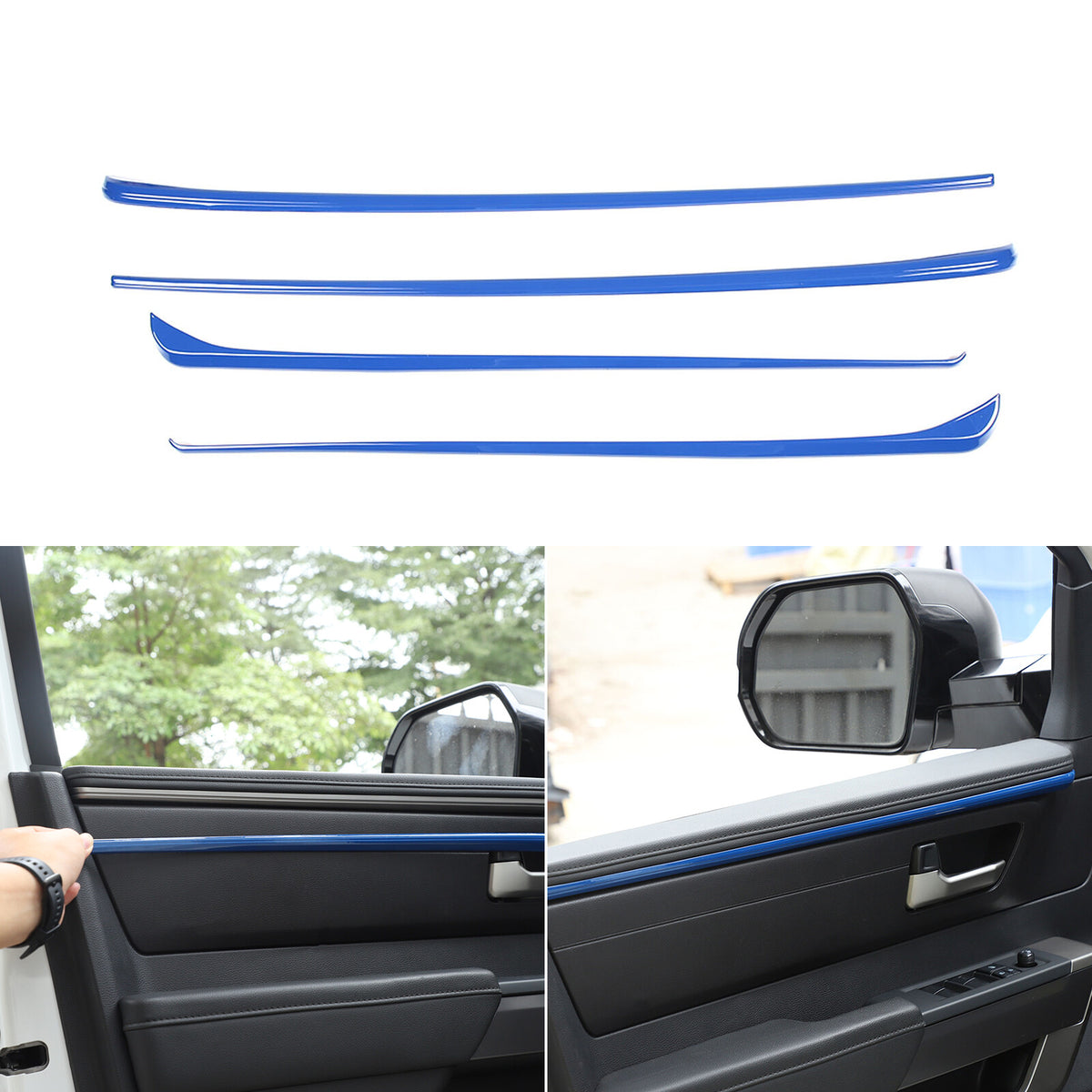 ABS Blue Car Center Panel Trim Interior Accessories For Toyota Tundra 2022-2026 - Variants 6-10 21