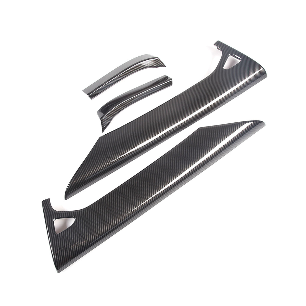 Carbon Fiber Style Inner Interior Door Panel Cover Trim For Corvette C8 20-26 16