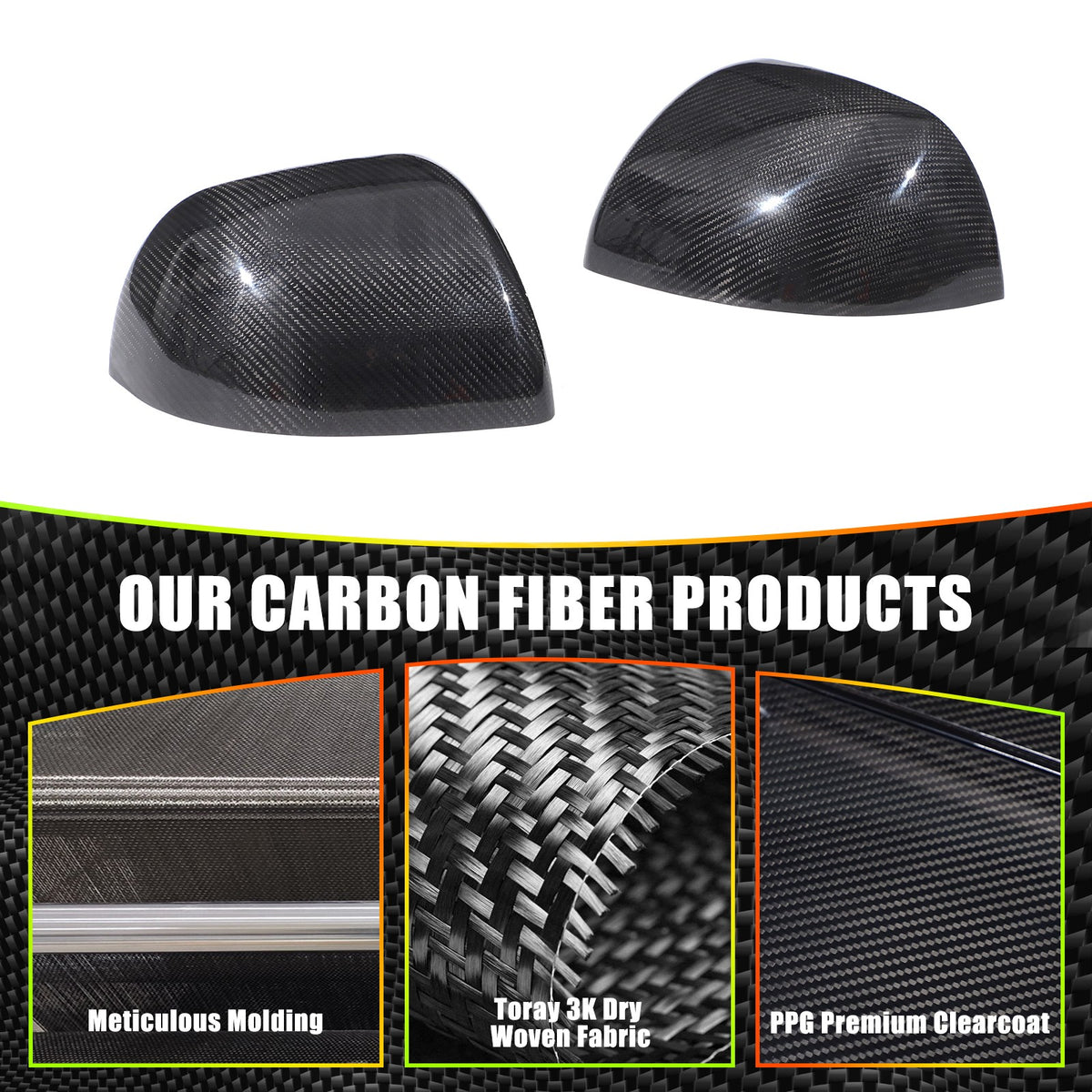 Real Carbon Fiber Side Mirror Cover For LR Range Rover Sport L461 Vogue L460 23+ 10